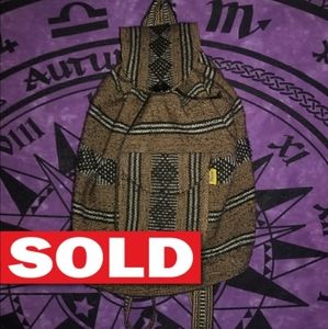 SOLD Boho Artisan Backpack Woven NWOT Hippie